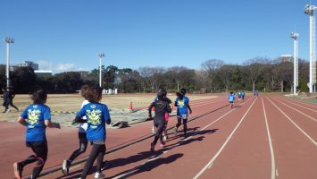 2019/01/09の颯走塾水曜マラソン練習会in織田フィールド6