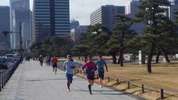 2019/01/16の颯走塾水曜マラソン練習会in皇居2