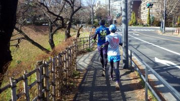 2019/01/16の颯走塾水曜マラソン練習会in皇居6
