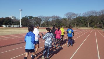 2019/01/23の颯走塾水曜マラソン練習会in織田フィールド1