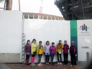 2018/12/26の颯走塾・東京オリンピックマラソンコース試走会2