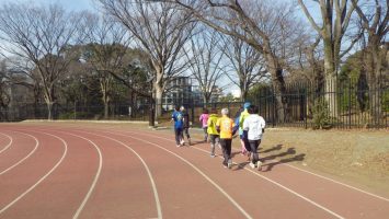 2019/01/30の颯走塾水曜マラソン練習会in織田フィールド1