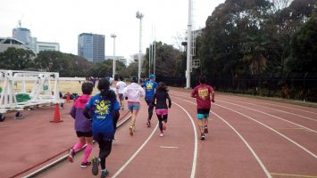 2019/02/13の颯走塾水曜マラソン練習会in織田フィールド2