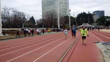 2019/02/13の颯走塾水曜マラソン練習会in織田フィールド3