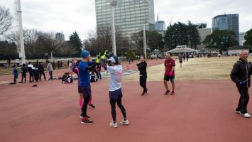 2019/02/13の颯走塾水曜マラソン練習会in織田フィールド5