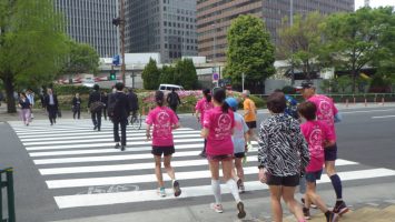 2019/04/17の颯走塾水曜マラソン練習会in皇居1