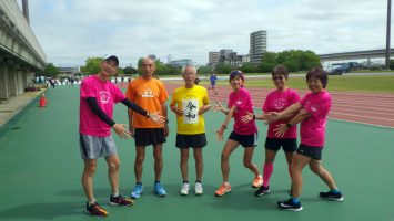 2019/05/01の颯走塾水曜マラソン練習会in舎人公園1