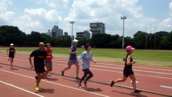 2019/06/19の颯走塾水曜マラソン練習会in織田フィールド6