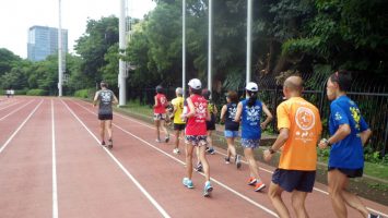 2019/07/03の颯走塾水曜マラソン練習会in織田フィールド1