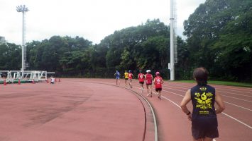 2019/07/17の颯走塾水曜マラソン練習会in織田フィールド5