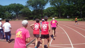 2019/08/07の颯走塾水曜マラソン練習会in織田フィールド3