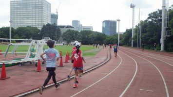 2019/08/21の颯走塾水曜マラソン練習会in織田フィールド2