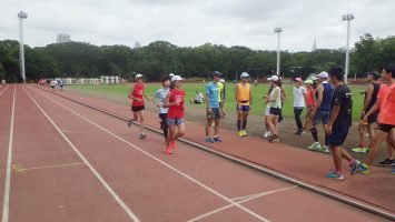 2019/08/21の颯走塾水曜マラソン練習会in織田フィールド3