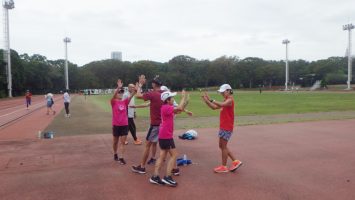 2019/10/16の颯走塾水曜マラソン練習会in織田フィールド8