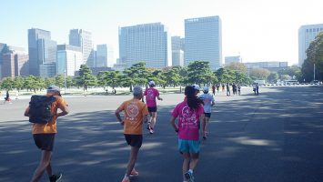 2019/11/06の颯走塾水曜マラソン練習会in皇居2