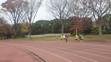 2019/12/11の颯走塾水曜マラソン練習会in織田フィールド6