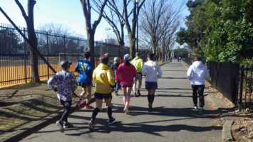 2020/02/05の颯走塾水曜マラソン練習会in織田フィールド1