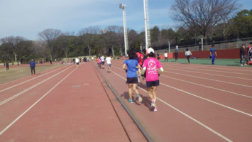 2020/02/12の颯走塾水曜マラソン練習会in織田フィールド4